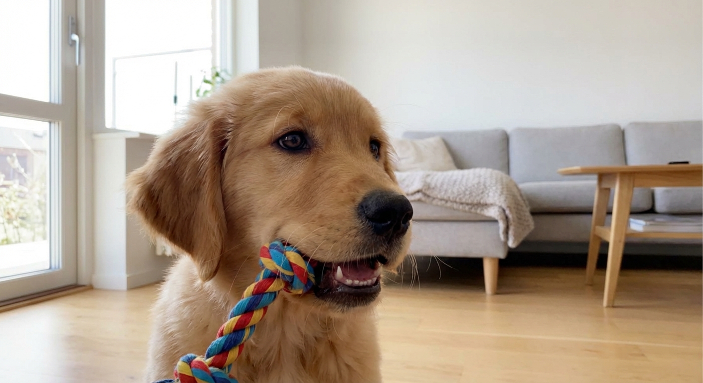 När slutar valpar att bitas? Allt om valpbitande och tandning